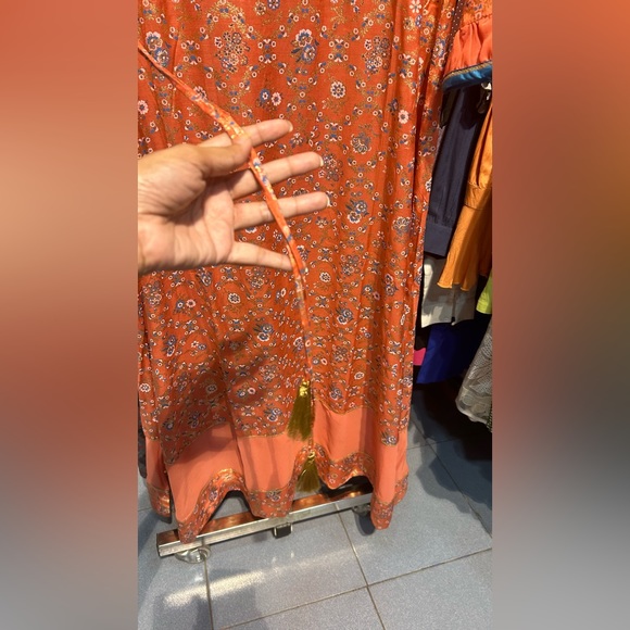 Orange kurti - Picture 9 of 14